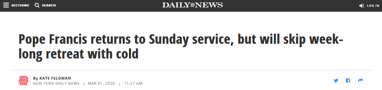 《纽约每日新闻》报道截图