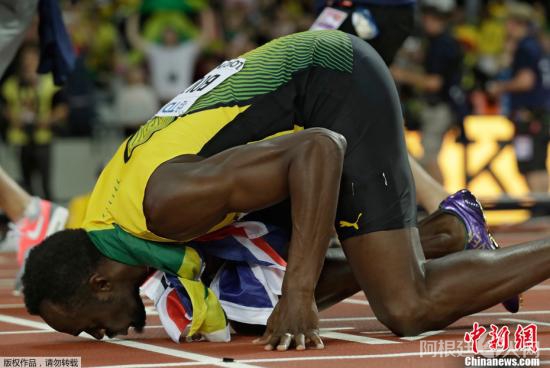 资料图：牙买加短跑明星博尔特。