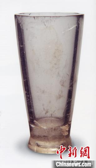 资料图：战国水晶杯图像。　杭博供图