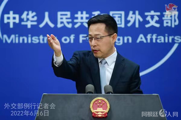 外交部发言人赵立坚。 薛伟 摄