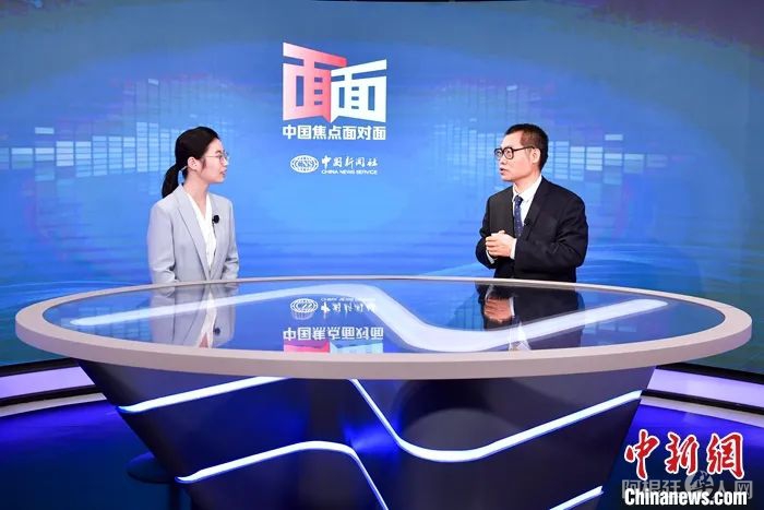 中新社“中国焦点面对面”专访国际宇航联空间运输委员会副主席杨宇光。中新社记者 田雨昊 摄 中新社“中国焦点面对面”专访国际宇航联空间运输委员会副主席杨宇光。中新社记者 田雨昊 摄