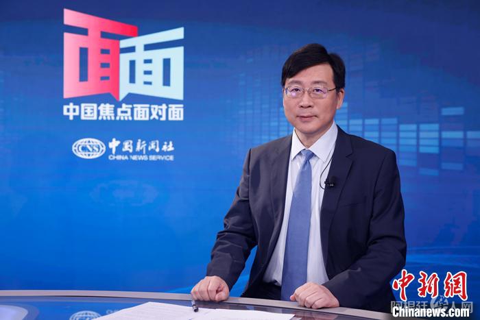 国家气候变化专家委员会副主任、中国科学院科技战略咨询研究院研究员王毅日前在北京接受中新社“中国焦点面对面”专访。中新社记者 蒋启明 摄