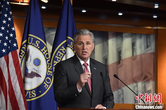 资料图:众议院议长麦卡锡。 中新社记者 沙晗汀 摄 资料图:众议院议长麦卡锡。 中新社记者 沙晗汀 摄