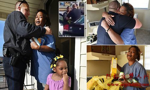 美警察为穷小偷送去两车食物&nbsp;网友狂赞