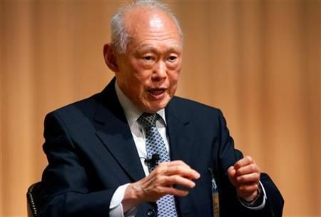 资料图：新加坡建国总理李光耀。