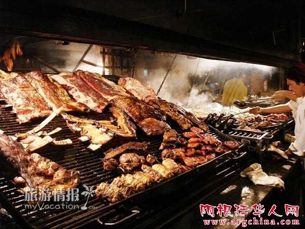 阿根廷街头巷尾到处可以找到烤肉